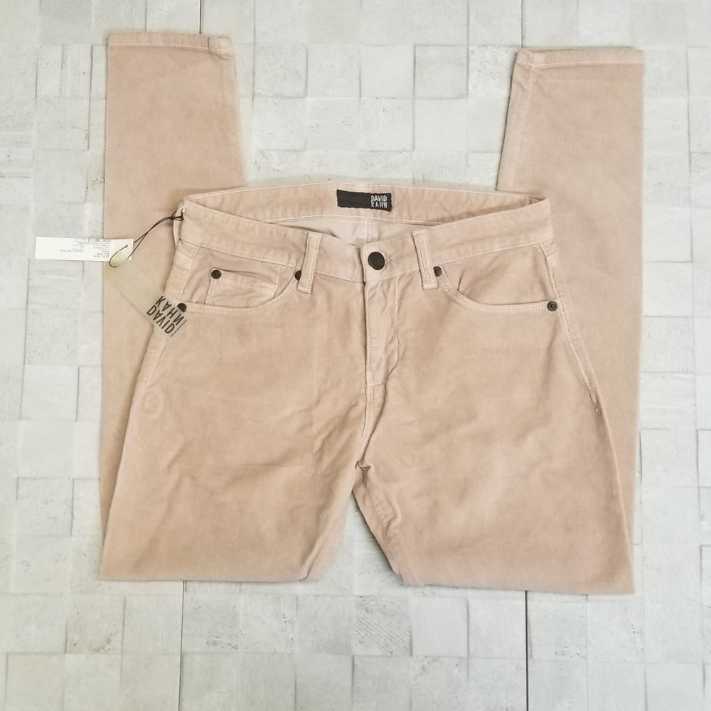 NWT DAVID KAHN Nikki Ankle Jean in Khaki 27" x 28"